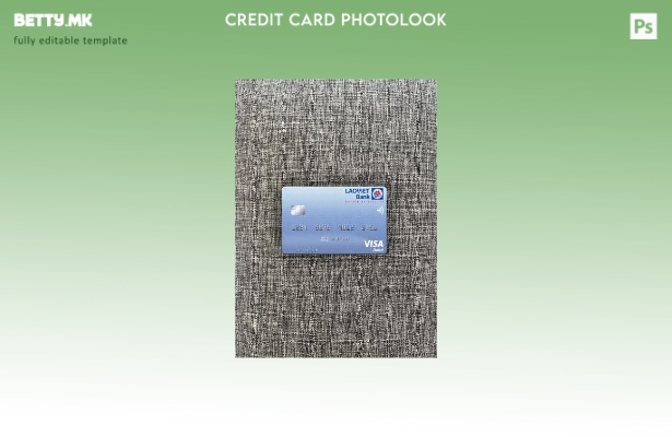 модерен стил Лаос Лао Виетнам виза дебитна картичка photolook преден шаблон